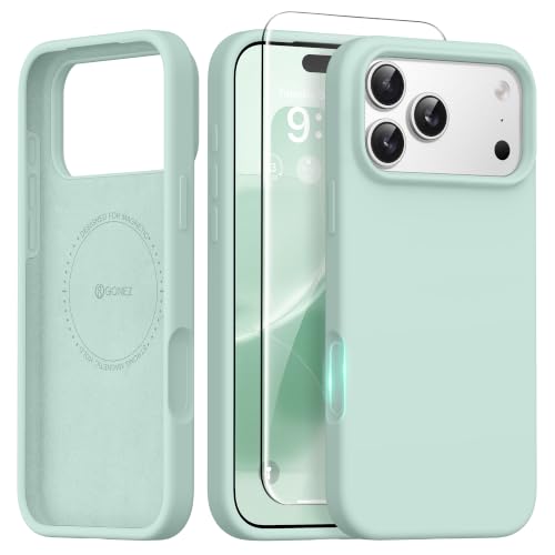Coque iPhone 17 Pro silicone protection écran et objectif MagSafe