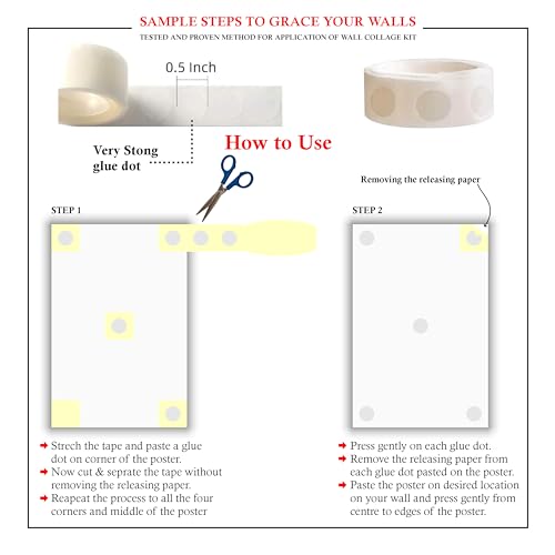 Craft Qila Band Pack of 54 Aesthetic Wall Collage Kit, Girl Room Decor, Dorm Decor, Photo Collage Kit, Wall Collage