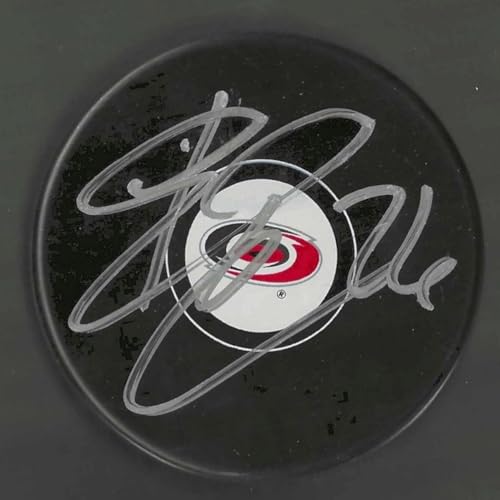 Erik Cole Signed Carolina Hurricanes Puck - Autographed NHL Pucks