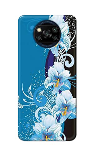 Image of PRINTFIDAA Beautiful Floral Design Printed Designer Hard Case for Poco X3 Back Cover -(e) RPM1006
