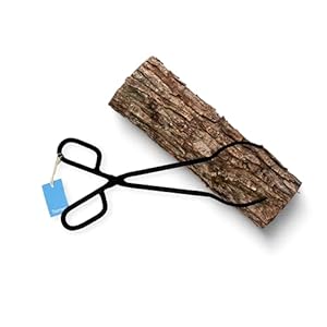 Zwarte Heavy Duty Gietijzeren Fire Place Log Tang voor Indoor Fire/Fire Pits Accessoires/Tang voor Outdoor Fornuis/Lange Logs Pincets/Brandhout Tongs/Kampvuur Tang