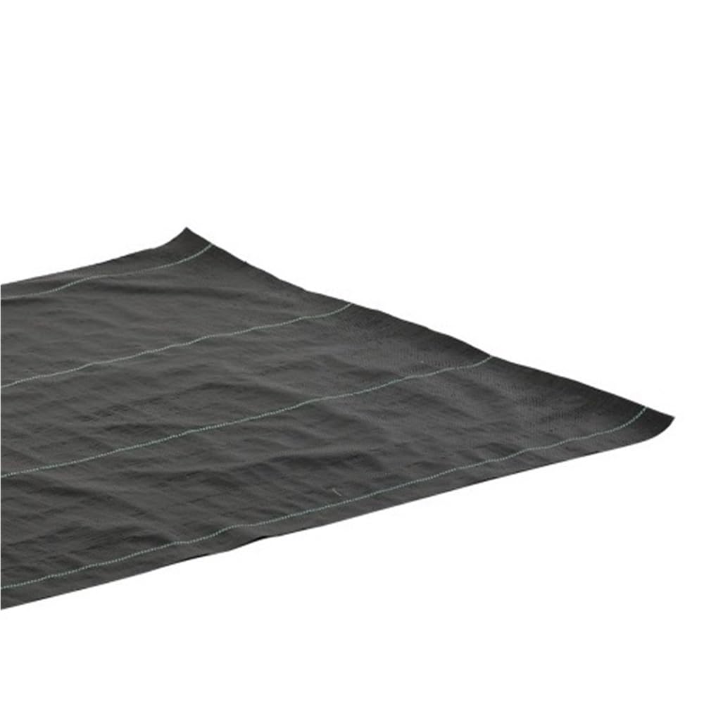 Geotextil de Malla de jardín de 50 m, Malla Permeable de Tela Grapa de Paisaje de Polipropileno Negro de 100 g/m² 1 Pieza(2m)