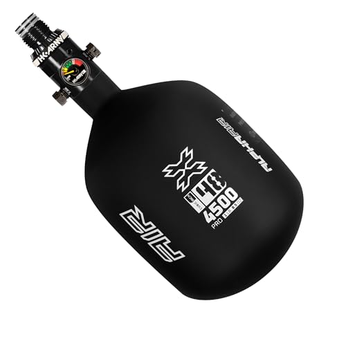 HK Army HPA Paintball Tank - Lightweight Alpha Air Carbon Fiber Compressed Air Tank - 48ci/4500 psi Shadow