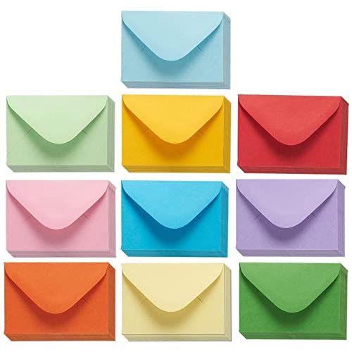 Lot 100 Mini Enveloppes Kraft + 100 Cartes Vierges - Fermeture Cœur Pour Cadeaux Et Bricolage