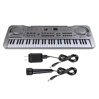 Clavier de piano électronique 61 touches Instrument de musique numérique avec microphone - Les Beatles, Paul McCartney, John Lennon, RIngo Starr, George Harrison