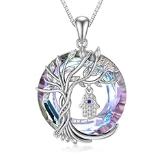 Hamsa-Purple Crystal