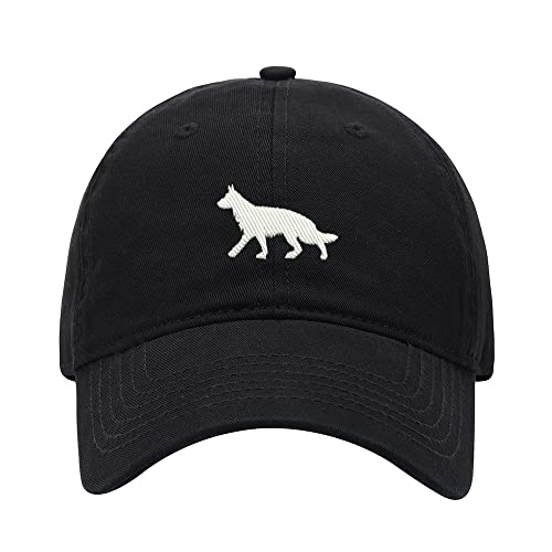 Gorra de béisbol para hombre con bordado de pastor alemán miniatura 1