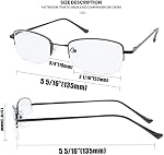 Blue Light Blocking Reading Glasses with Bridge-Flex Memory Titanium - Readers with Comfort Spring Hinges For Men and Women