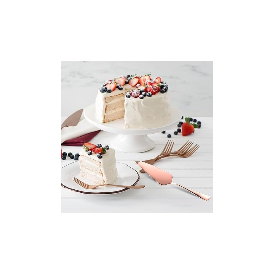 2pcs-Wedding-Cake-Knife-Set-Stainless-Steel-Cake-Cutting-Set-Cake-Cutter-Set-Wedding-Cake-Knife-and-Server-Set-for-Party-Birthday-Celebration-Rose-Gold 2pcs Wedding Cake Knife Set, Stainless Steel Cake Cutting Set Cake Cutter Set Wedding Cake Knife and Server Set for Party Birthday Celebration (Rose Gold)