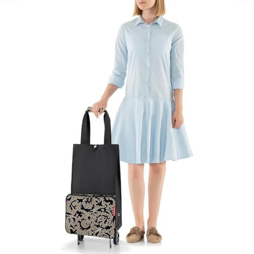 reisenthel foldabletrolley Baroque Marble - Faltbarer, kompakter Einkaufswagen - einfach zu...