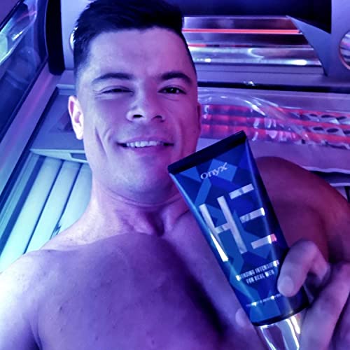 Onyx He Tanning Lotion For Men - Indoor & Outdoor Tanning Accelerator With Bronzer - Mens Tanning Lotion For Quick & Dark Tan - Tanning Lotion With Fast Absorbing Formula For Stain-Free - Bronzing Lotion With Skin Firming & Muscle Bronzing Complex #TOP5