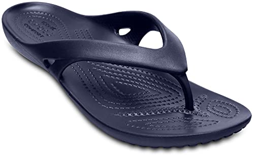 Image of Crocs Womens Casual Wear Flip Flops (Navy 4)