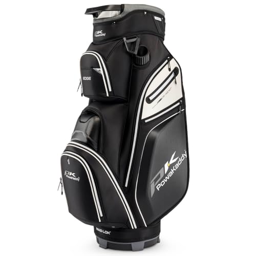 PowaKaddy Edge Cart Bag - Gunmetal/White Trim - One Size
