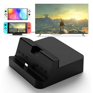 GuliKit TV Docking Station for Switch, Portable Dock Station with 4K HDMI, Type-C and USB Port, Replacement Dock Fits Switch with or Without Case(No Cable)