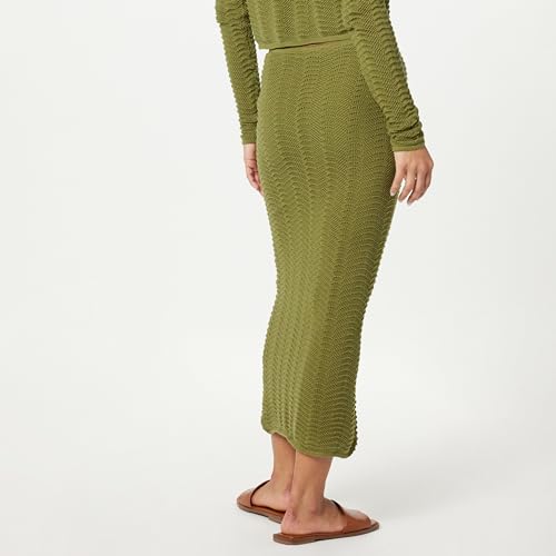Image of The Drop Women's Makayla Crochet Drop-Shoulder Cropped Pullover