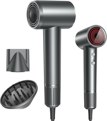 Hair Dryer, Professional Ionic Hair Dryer for Fast Drying, High Speed Hair Blow Dryer with Diffuser...
