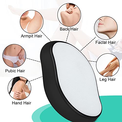 Crystal Hair Eraser, Reusable Crystal Hair Remover Magic Painless Exfoliation Hair Removal Tool, Magic Hair Eraser for Back Arms Legs Fast & Easy Crystal Hair Eraser for Women and Men - Thumbnail 5