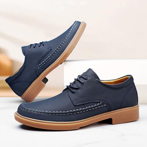 Men's Dress Shoes Lace-Up Casual Oxford Shoes Business Formal Comfortable Everyday Derby4