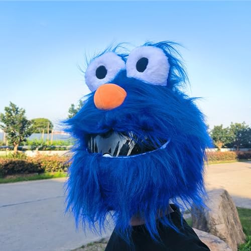 HTLNUZD Cartoon Fluffy Plush Helmet Cover