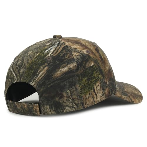 Image of Camouflage Flag Patch Trucker Hat - Cotton Canvas, Mesh Back, Structured High Crown, Plastic Snap Closure, One Size