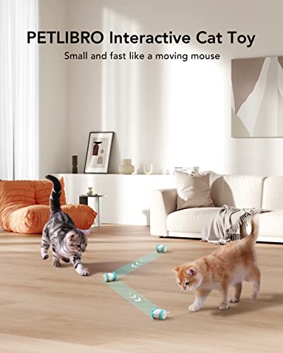 Petlibro Interactive Cat Toys For Indoor Cats, Automatic Cat Toy With Led Lights, Cat Mouse Toys, Smart Sensing Cat Toys, Moving Cat Toy, Smart Electric Cat Toy, Usb Rechargeable, Auto On/Off #TOP2