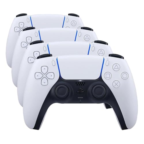 Image of PlayStation DualSense Wireless Controller - White (Pack of 4)