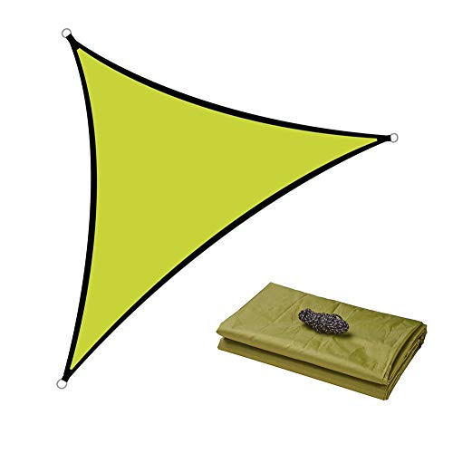 Blueshyhall Sonnensegel estanco, UV protección solar protección para el jardín, el balcón o la terraza, 3 x 3 m x 3 m - verde