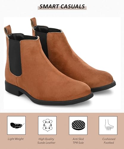 Image of HiREL'S Men's Suede Outdoor Every Day Chelsea Boots
