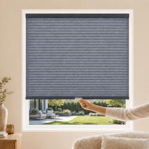 CHICOLOGY Cordless Cellular Shades, Room Darkening, Ocean, 33x64 by CHICOLOGY - Used condition - US$58.77