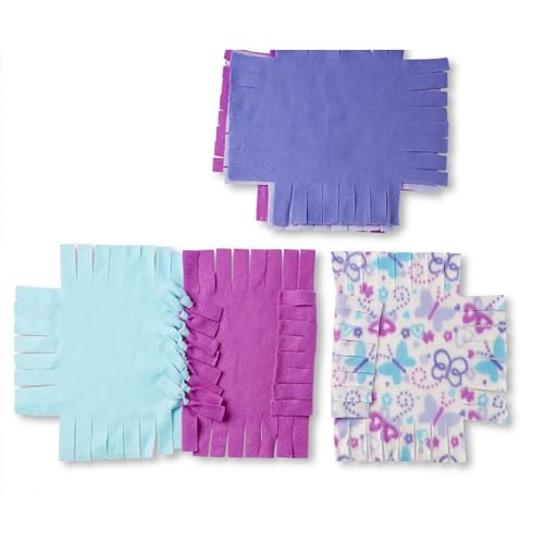 Melissa & Doug Created by Me! Butterfly Fleece Quilt No-Sew Craft Kit
