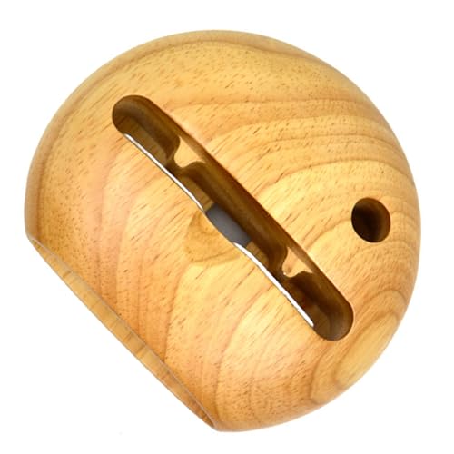 Soporte de teléfono de madera pulida Gatuida con ranura de precisión 7
