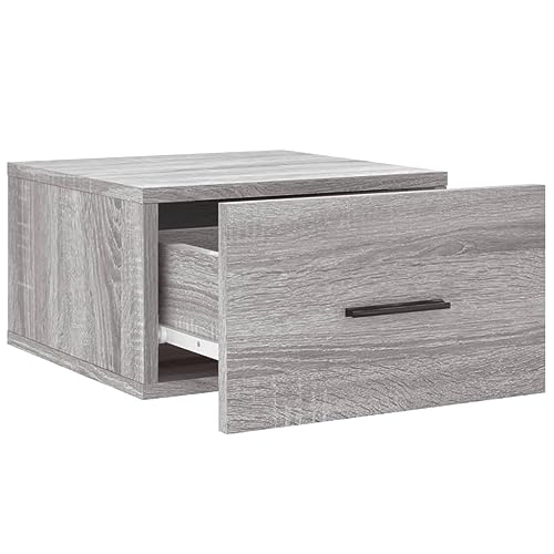 Table de chevet murale grise Sonoma pour optimiser petits espaces