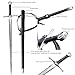 Fidestisan Handmade 43”Single-Handed Medieval Modern Style Sword 5160 Hand Forged Spring Steel Riveted Pommel Full Tang Arming Swords Prop/Battle with Scabbard
