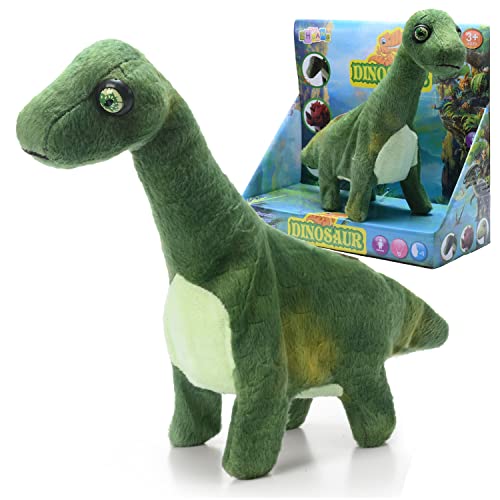 Volunna Walking Interactive Robot Brachiosaurus Dinosaur Plush Toy With Lights And Sounds Electronic Stuffed Animal For Kids Children Toddler Birthday Gifts (Brachiosaurus-Blackish Green) #TOP8