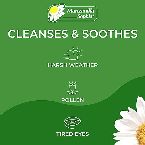 Manzanilla Sophia Chamomile, Herbal Chamomile Eye Drops, Cleanses And Soothes, Natural Active Ingredient, 0.5 Fl Oz, Bottle #TOP3