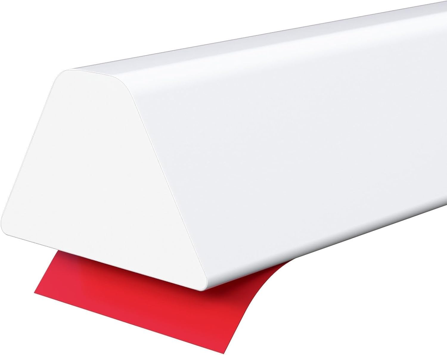 Tira de sellado plegable para plato de ducha, barrera de agua de silicona para baño y fregadero, borde de sellado impermeable, sellador de baño para separación húmeda/seca (blanco, 5 m)