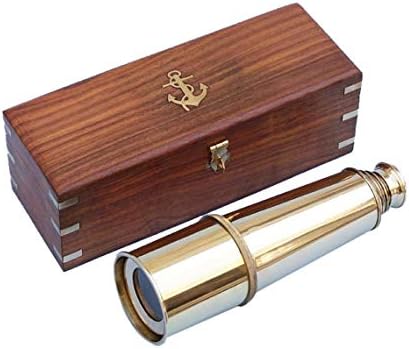 Decorative Telescope Antique Vintage Style Deluxe Class Solid Brass 32" Admiral's Spyglass Handheld Telescope Collectible Nautical Telescope BY HASSANHANDICRAFTS image 4