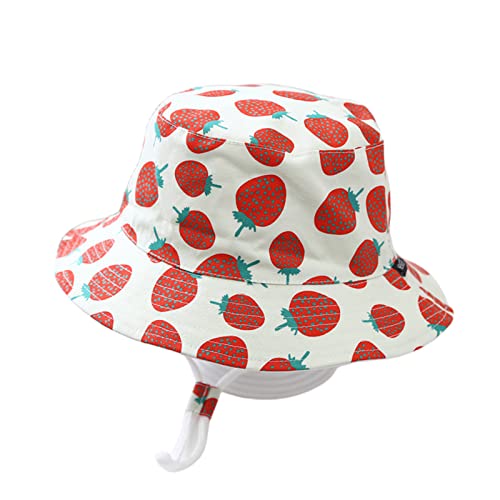 Sombrero de sol para niños con estampado de dibujos animados y letras en algodón suave