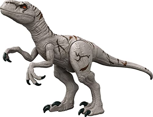 Jurassic World Toys Super Colossal Atrociraptor Action Figure, 3-Ft Long Dinosaur Toy With Eating Feature #TOP4