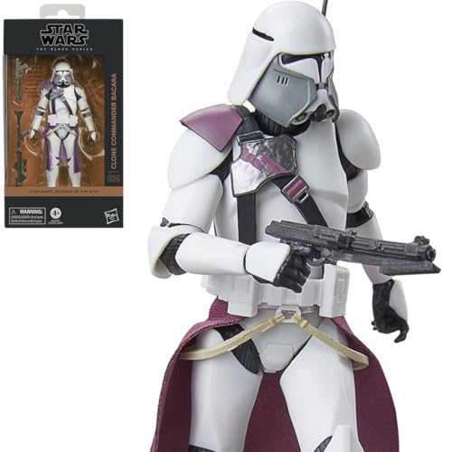 Star Wars The Black Series: Revenge of The Sith HSG0883 - Figura articulada de 15 cm - Clone Commander Bacara