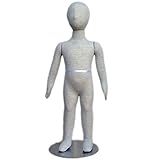 Pinnable & Flexible/Bendable Child/Kid Mannequin Dress Form with Head 2' 10''