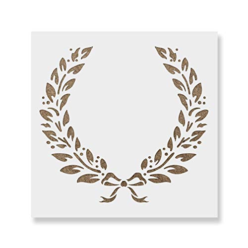 Laurel Wreath Stencil - Bring A Touch of Rural Elegance to Your Space with Farmhouse Home Decor