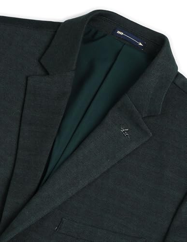 Image of Arrow Men's Regular Fit Checkered Blazer - Single Breasted, Button Closure Stylish Blazer for Men