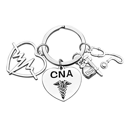 Xiahuyu CNA Keychain Certified Nursing Assistant Gift CNA Graduation Gift Nursing School Student Gifts Nurse Appreciation Christmas Birthday Present CNA Gifts for CNA Week