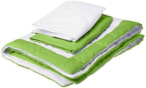 Baby Doll Bedding Modern Hotel Style Cradle Bedding Set, Green Apple