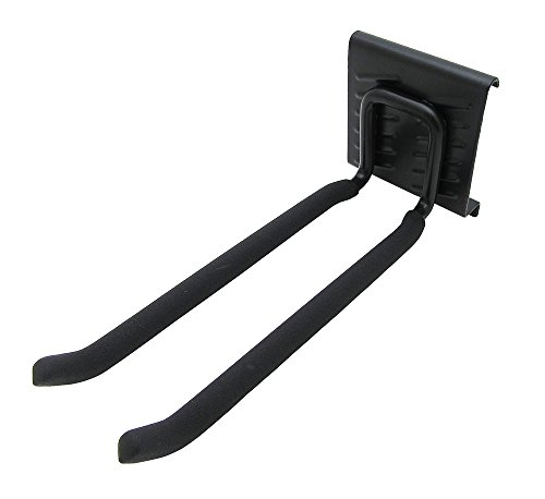 Waki Sangyo WW-012 Wild Rail Hook, W Hook, Hardware, Screws, Outdoor, Indoor, 1 Piece, Black