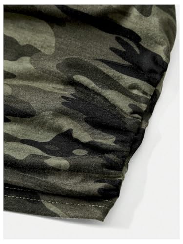 SOLY HUX Girl's Floral Print Halter Crop Top Tie Backless Ribbed Slim Fit Summer Camisole4