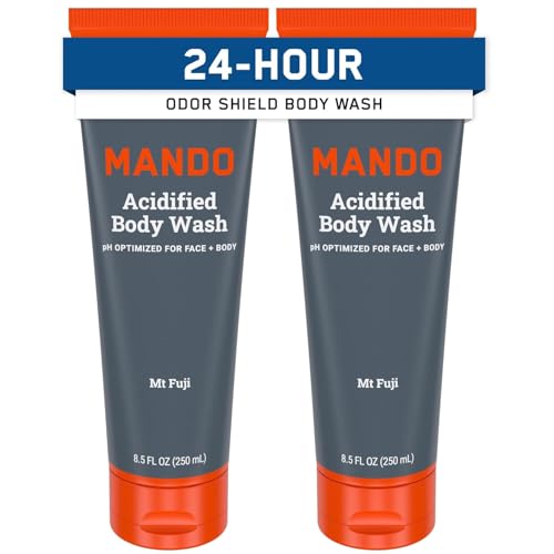Mando - Odor Shield Shower Gel - 24 Hour Odor Control, Removes Odors Better Than Soap, SLS & Paraben Free