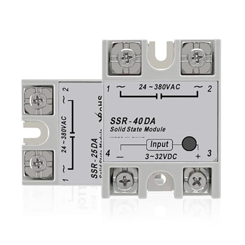 Relais statique monophasé commande CC CA SSR-40DA coque blanche