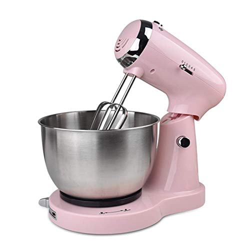 Standmixer, 350-W-Teigmischer, 5-Gang-Teigmischer, 3,2-Liter-Schüssel mit fettdichtem Deckel, Teighaken und Schneebesen, Küchenmischer,